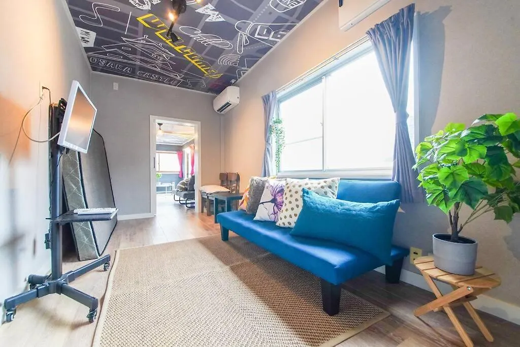 Apartmán Sanacion Namba 難波千日前の5Ldk120平米 駅徒歩2分 広々バルコニーでバーベキューも可能 Ósaka Japonsko