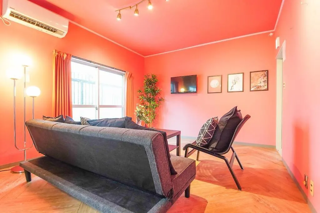 Apartmán Sanacion Namba 難波千日前の5Ldk120平米 駅徒歩2分 広々バルコニーでバーベキューも可能 Ósaka
