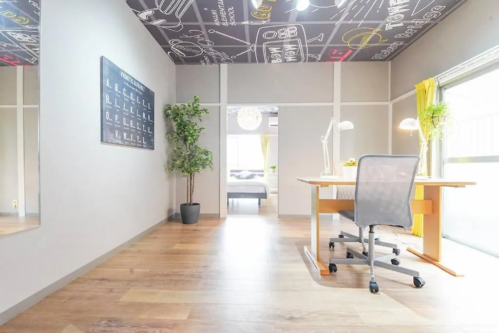 Apartmán Sanacion Namba 難波千日前の5Ldk120平米 駅徒歩2分 広々バルコニーでバーベキューも可能 Ósaka