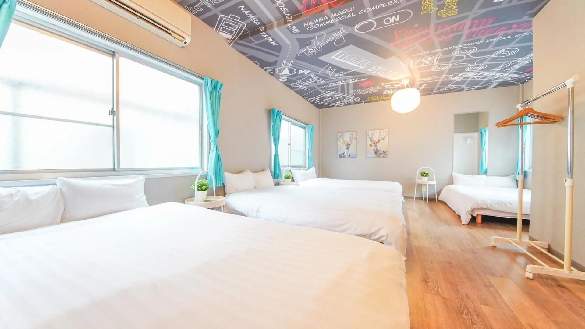 Apartmán Sanacion Namba 難波千日前の5Ldk120平米 駅徒歩2分 広々バルコニーでバーベキューも可能 Ósaka